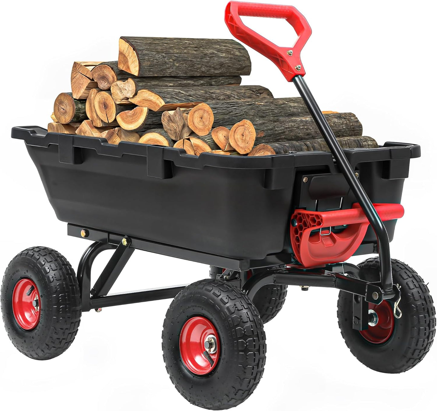 800lbs Garden Dump Cart for Heavy Duty Yard and Farm Use