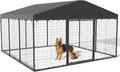 Kullavik 10x10x6 FT Large Outdoor Dog Kennel for Your Pet