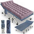 XXL Camping Cot with Mattress Oversize 32 in Width - Comfortable Guest