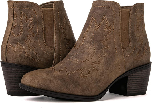 GLOBALWIN Women's Cowgirl Boots for Effortless Western Style