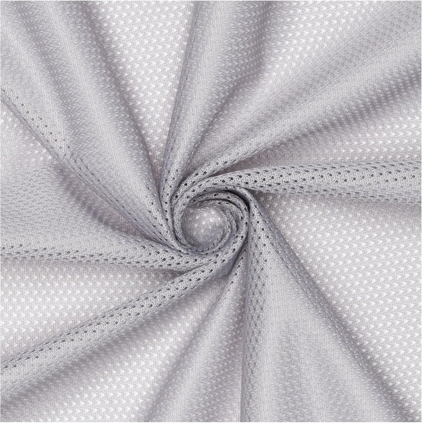 Pico Textiles 10 Yards Silver Polyester Micro Mesh Jersey Fabric