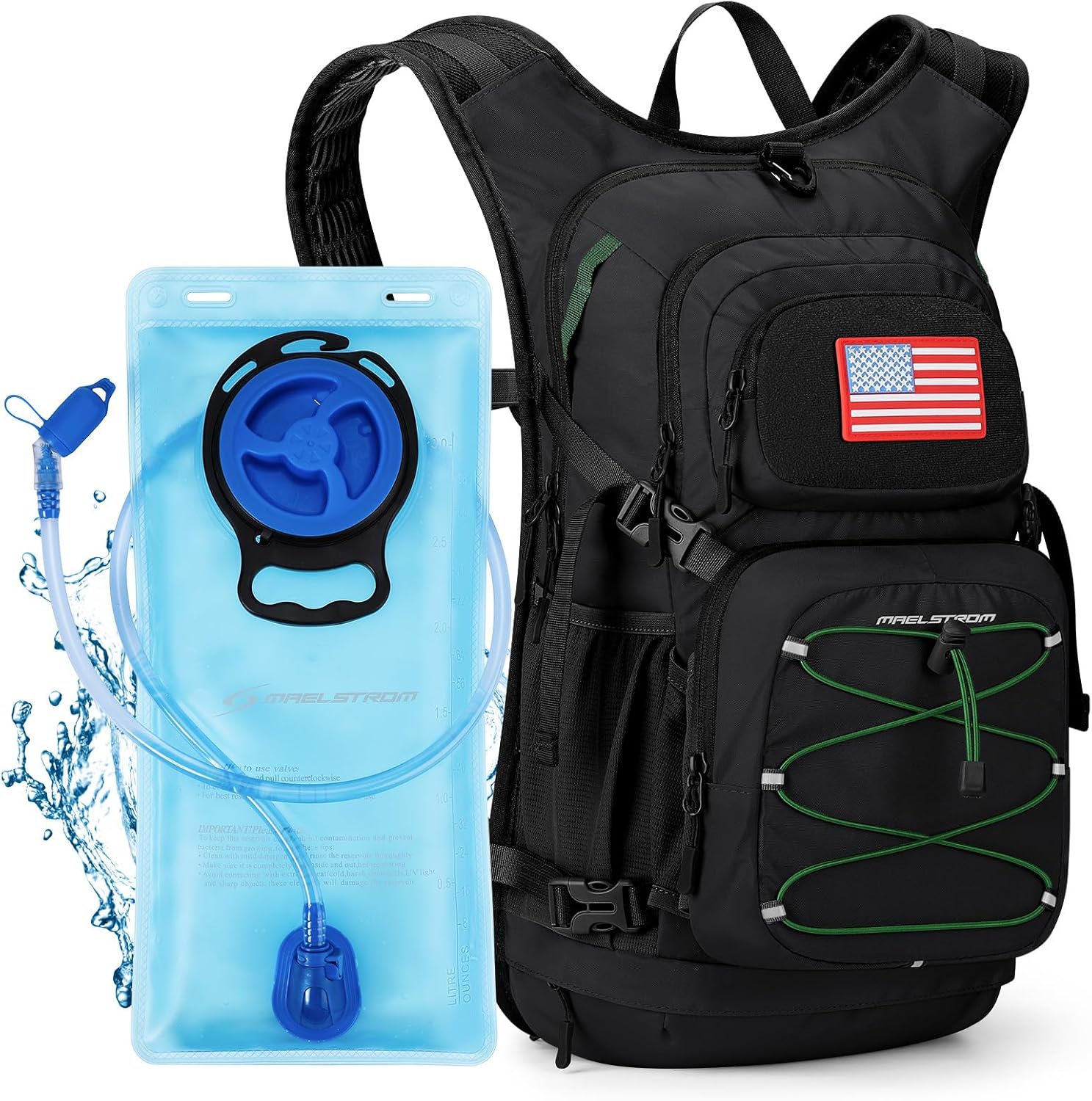 Maelstrom Hydration Hiking Backpack with 2L/3L Water Bladder
