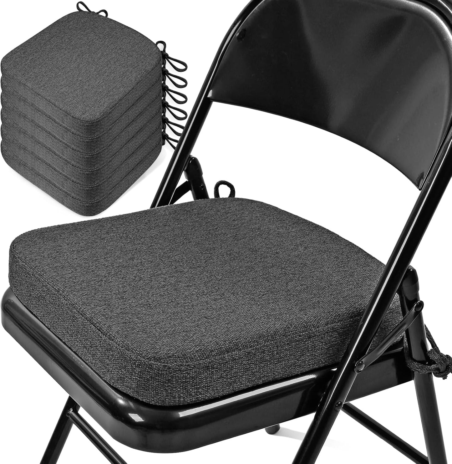 Thickened 2in Memory Foam Folding Chair Cushions for Comfort