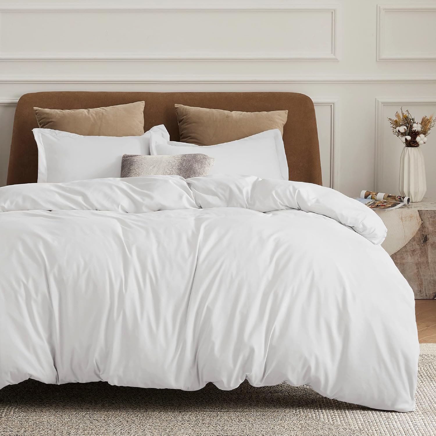Bedsure Duvet Cover Oversized King Size - Soft Bedding Set