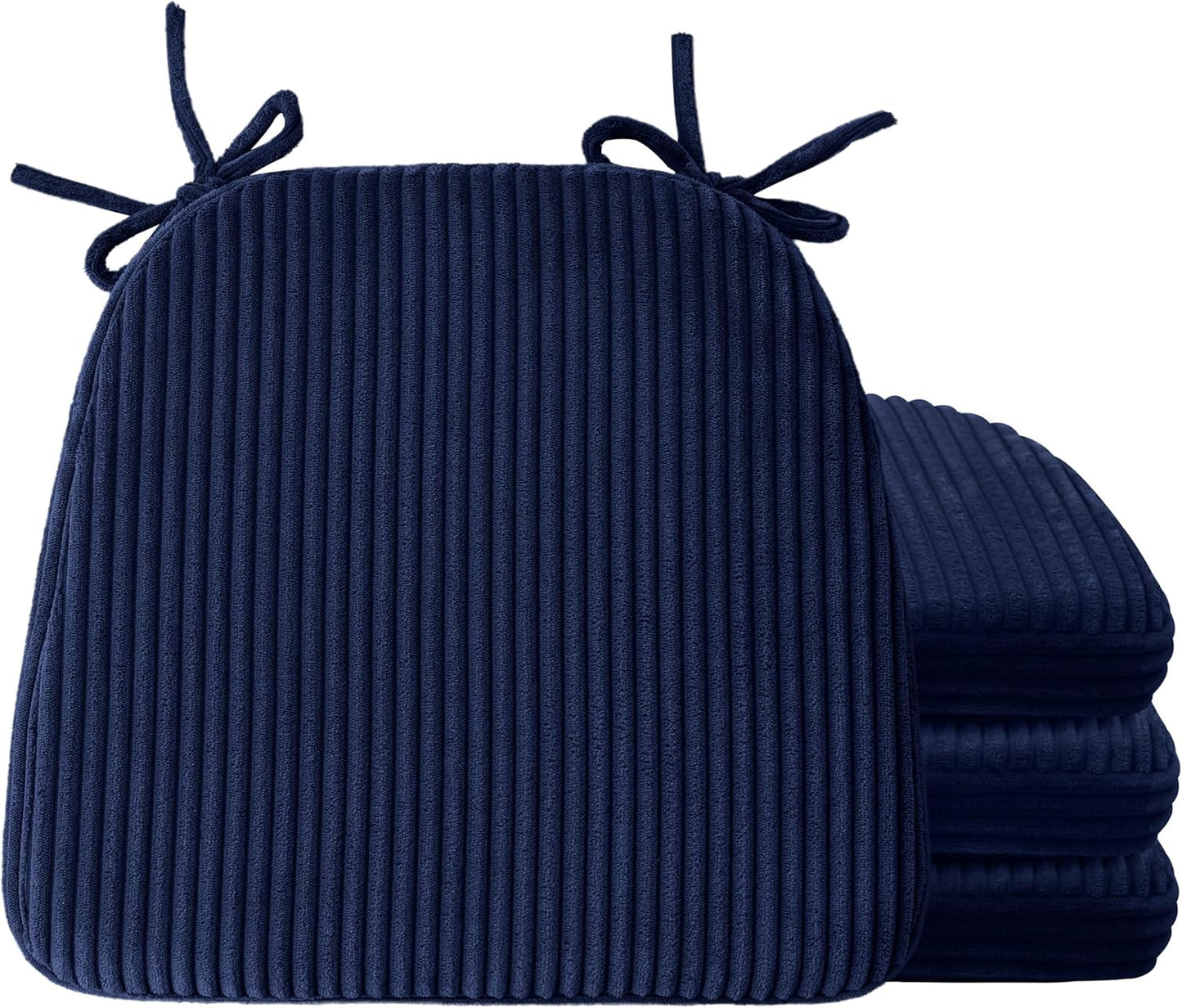 D-Shaped Chair Pads Cushions for Dinner Chairs, Set of 4