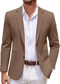 COOFANDY Men's Casual Knit Blazer Two Button Lightweight (Style BW7P)