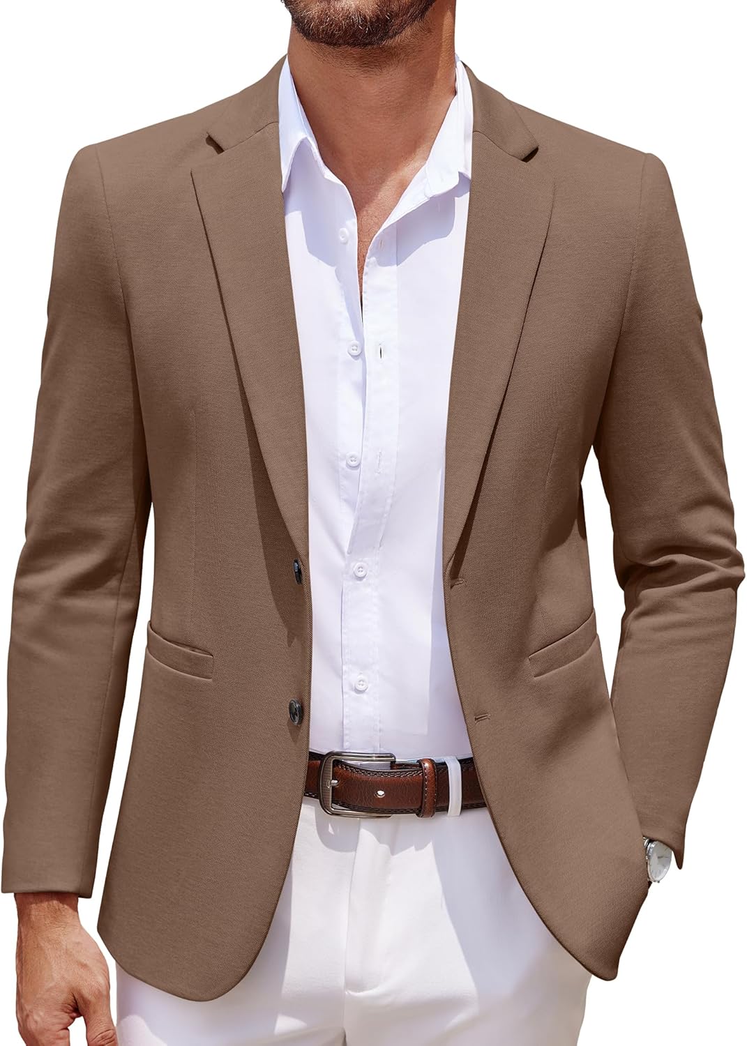 COOFANDY Men's Casual Knit Blazer for Stylish Comfort