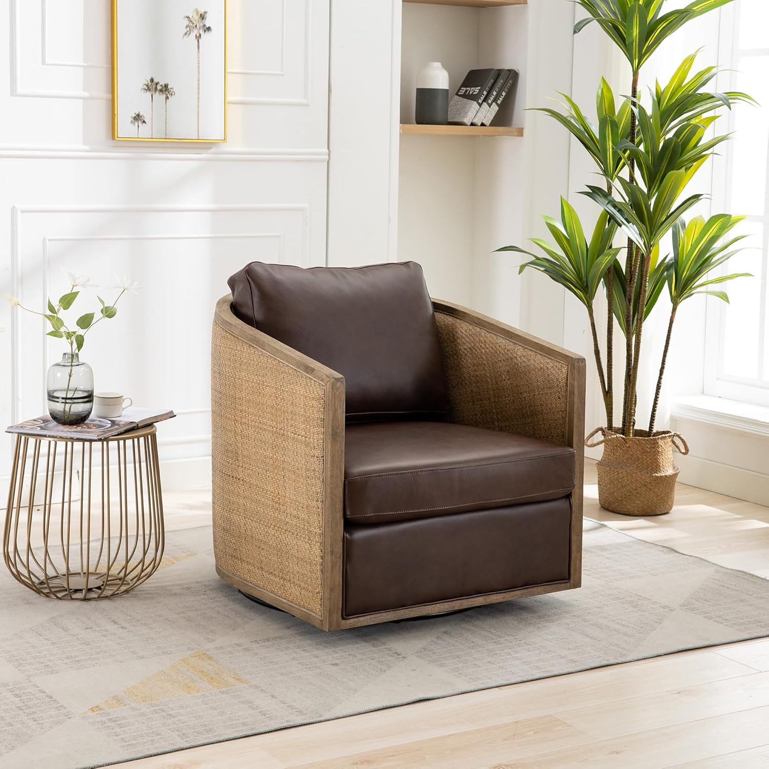 Comfy Rattan Swivel Chair - 360 Lounge Comfort