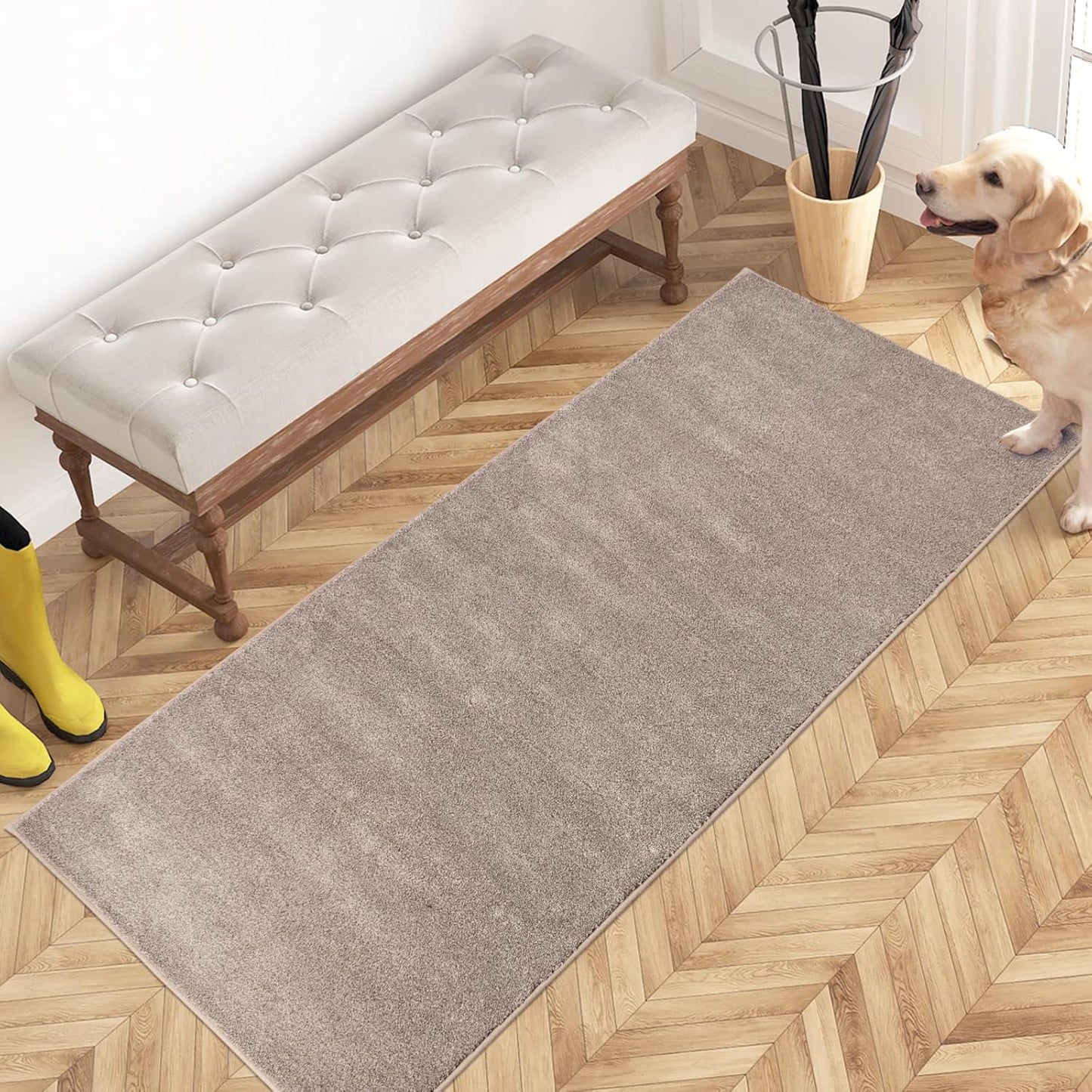 PURRUGS Dirt Trapping Door Mat 24in x 59in for Muddy Shoes