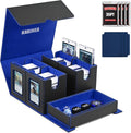 Card Deck Box for MTG with Commander Display - 5 in 1 Organizer