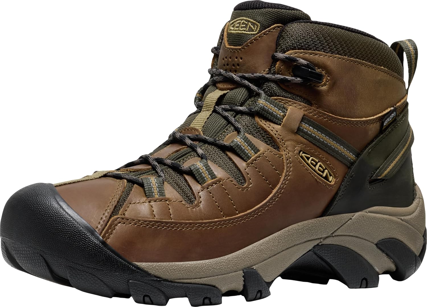 KEEN Men's Targhee II Mid Waterproof Hiking Boot for Comfort