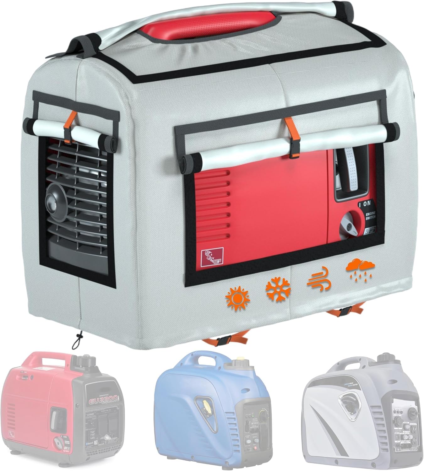 Portable Generator Cover with Innovative Design for Running Use