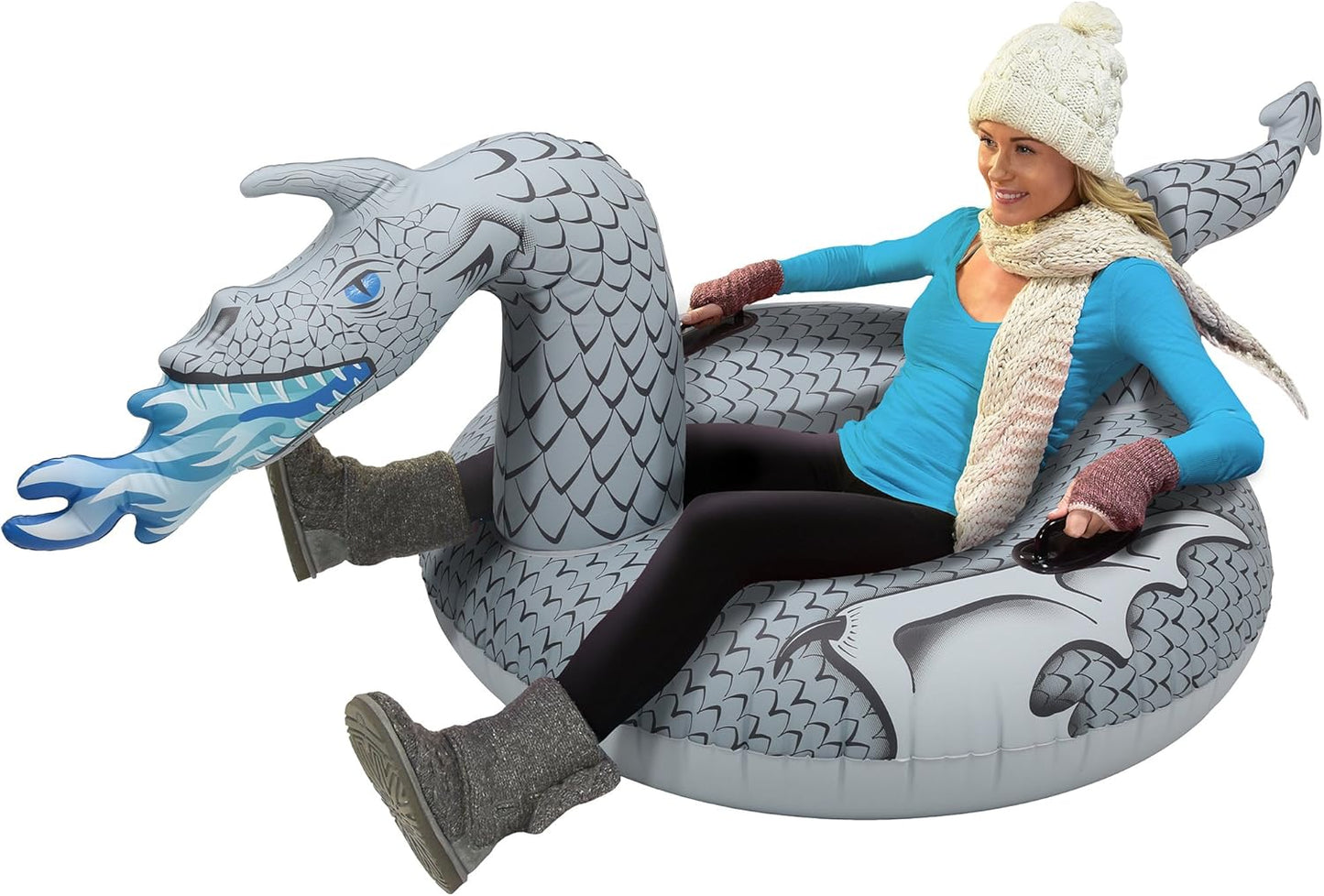 GoFloats Winter Snow Tubes - Inflatable Sled for All Ages