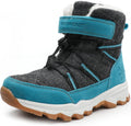 Boys Girls Wool Lining Snow Boots for Kids - Warm Non Slip Winter