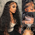 Deep Wave Lace Front Wigs Human Hair 20 Inch 200 Density Style
