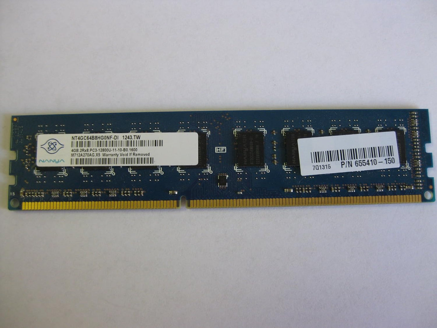 Nanya NT4GC64B8HG0NF-DI 8GB DDR3 1600 CL11 Desktop Memory Kit