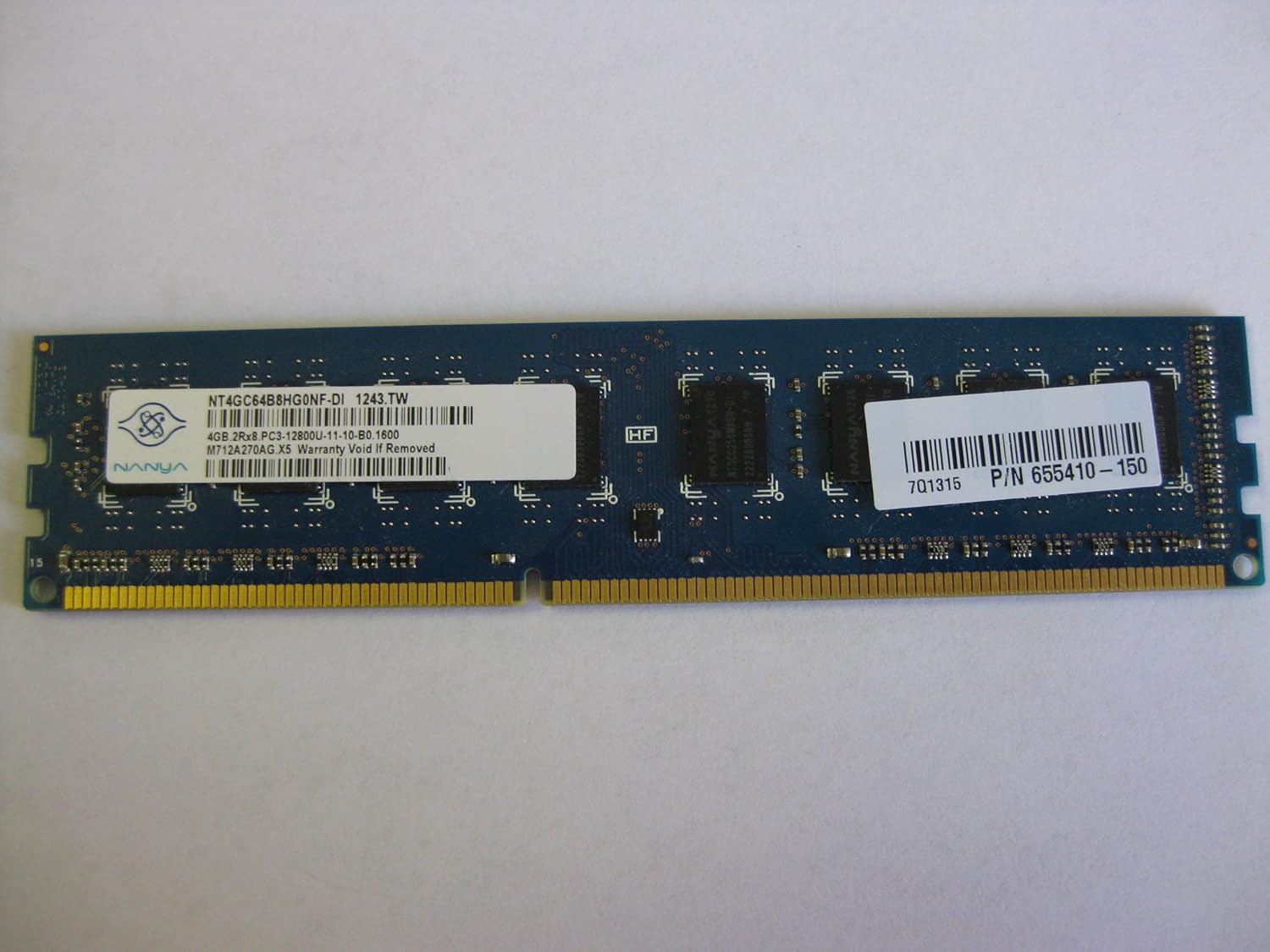 Nanya NT4GC64B8HG0NF-DI 8GB DDR3 1600 CL11 Desktop Memory Kit