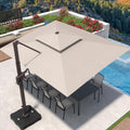 Deconk 9ft X 12ft Cantilever Patio Umbrella for Outdoor Use