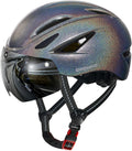 Odoland Bike Helmet with Detachable Sun Visor for Enhanced Safety