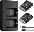 Powerextra NB-13L Battery and Dual USB Charger for Canon Cameras