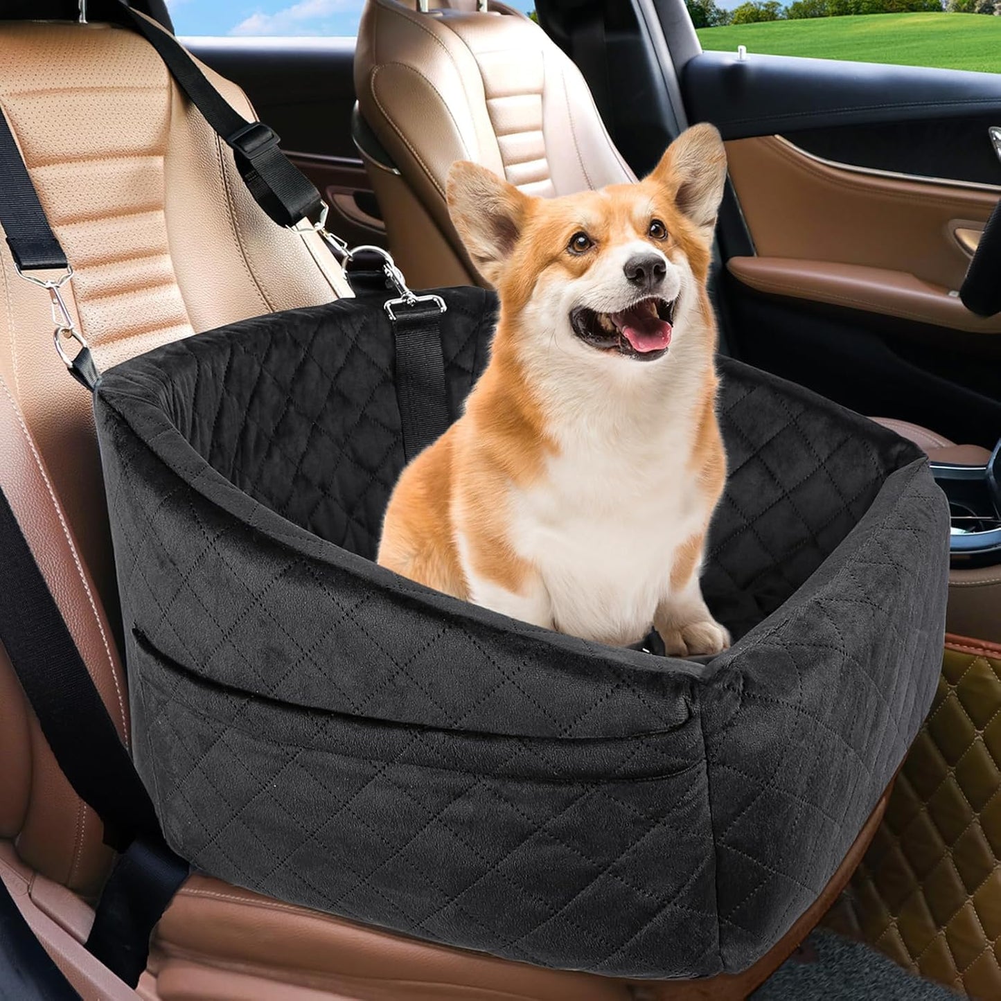 NEEZUKAR Dog Car Seat: Washable, Safe, Portable!