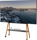 VIVO Rolling Artistic 43 to 75 in LED LCD Studio TV Easel Stand