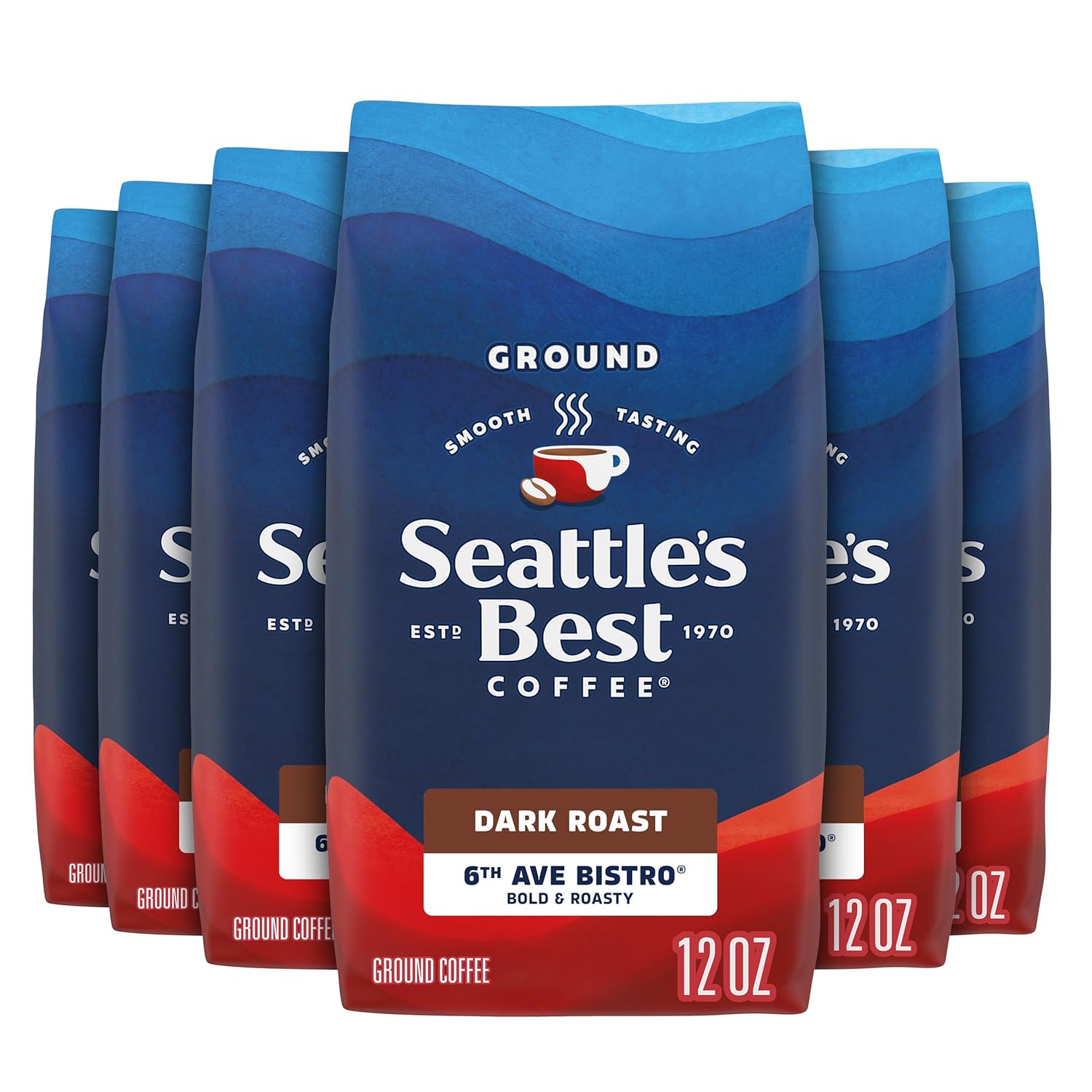 Smooth-Roasted Dark Roast Ground Coffee for Perfect Brews