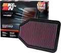 K&N High-Flow Lifetime Engine Air Filter - Boosts Power and Mileage