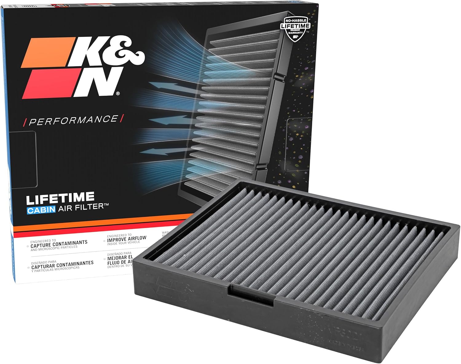 K&N LIFETIME Cabin Air Filter for 2020-2025 Ford/Lincoln Models