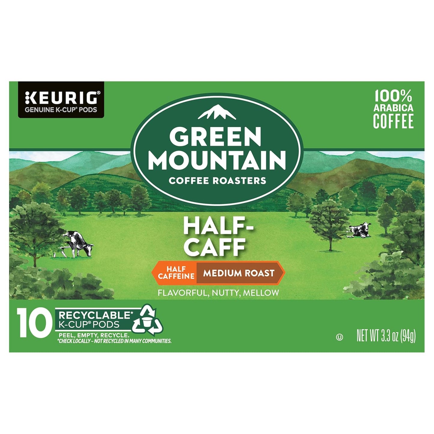 Green Mountain Half-Caff Coffee - Enjoy the Perfect Balance!