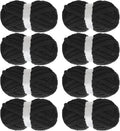 Chunky Yarn for Crocheting 8 Pack - Fluffy Jumbo Chenille Yarn