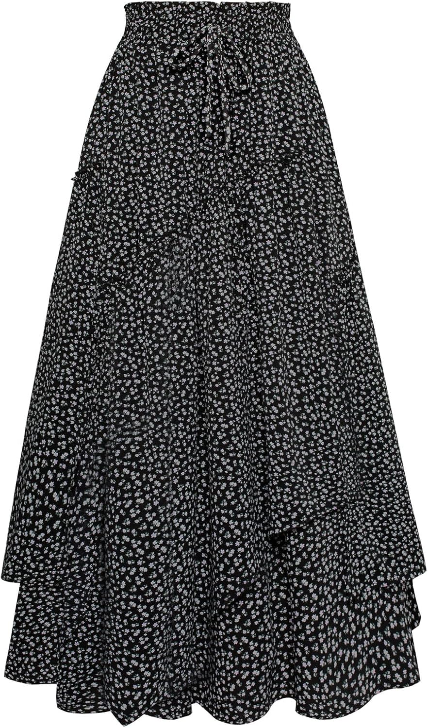 Scarlet Darkness Long Skirts for Women Renaissance Costume