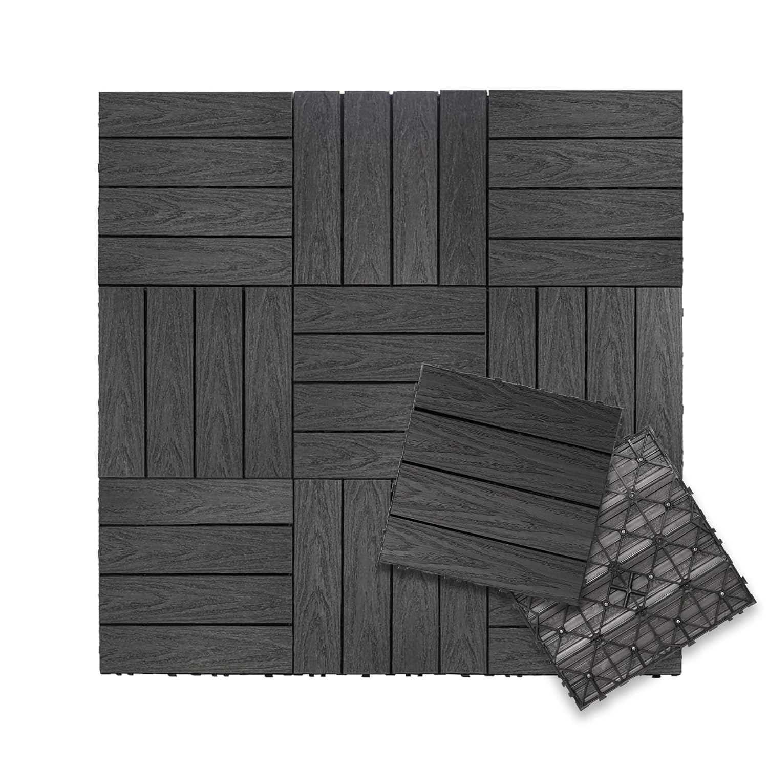 NewTechWood UltraShield Naturale 1 ft. x 1 ft. Deck Tiles