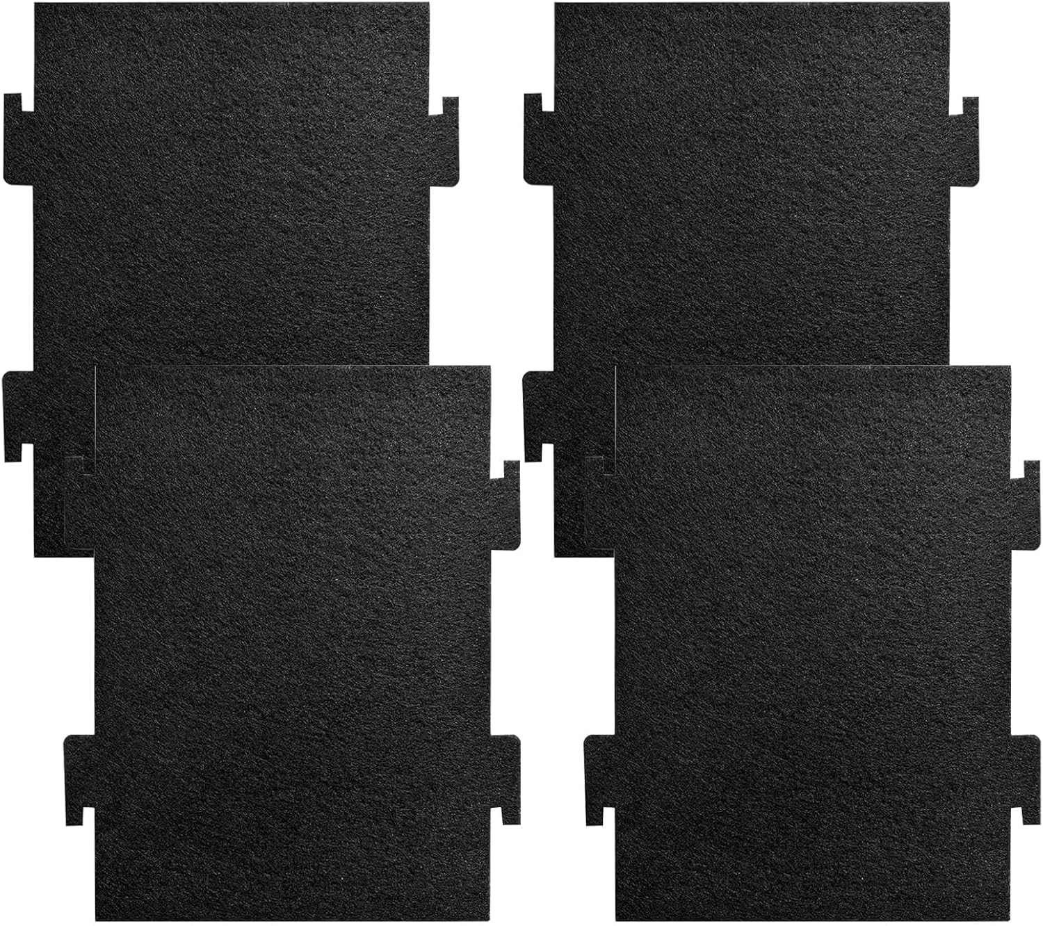 4 Pack Air Filters for Over The Range Microwave Hoods, Kitchen Aid & Whirlpool Compatible