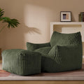 Oversized Bean Bag Chaise Lounge Chair Indoor - Giant Comfy Green