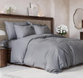 Duvet Cover King Size Set Steel Blue - Extra Soft 104 x 90