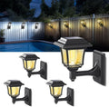 LeiDrail Solar Outdoor Fence Lights with Dual Modes for Garden Decor