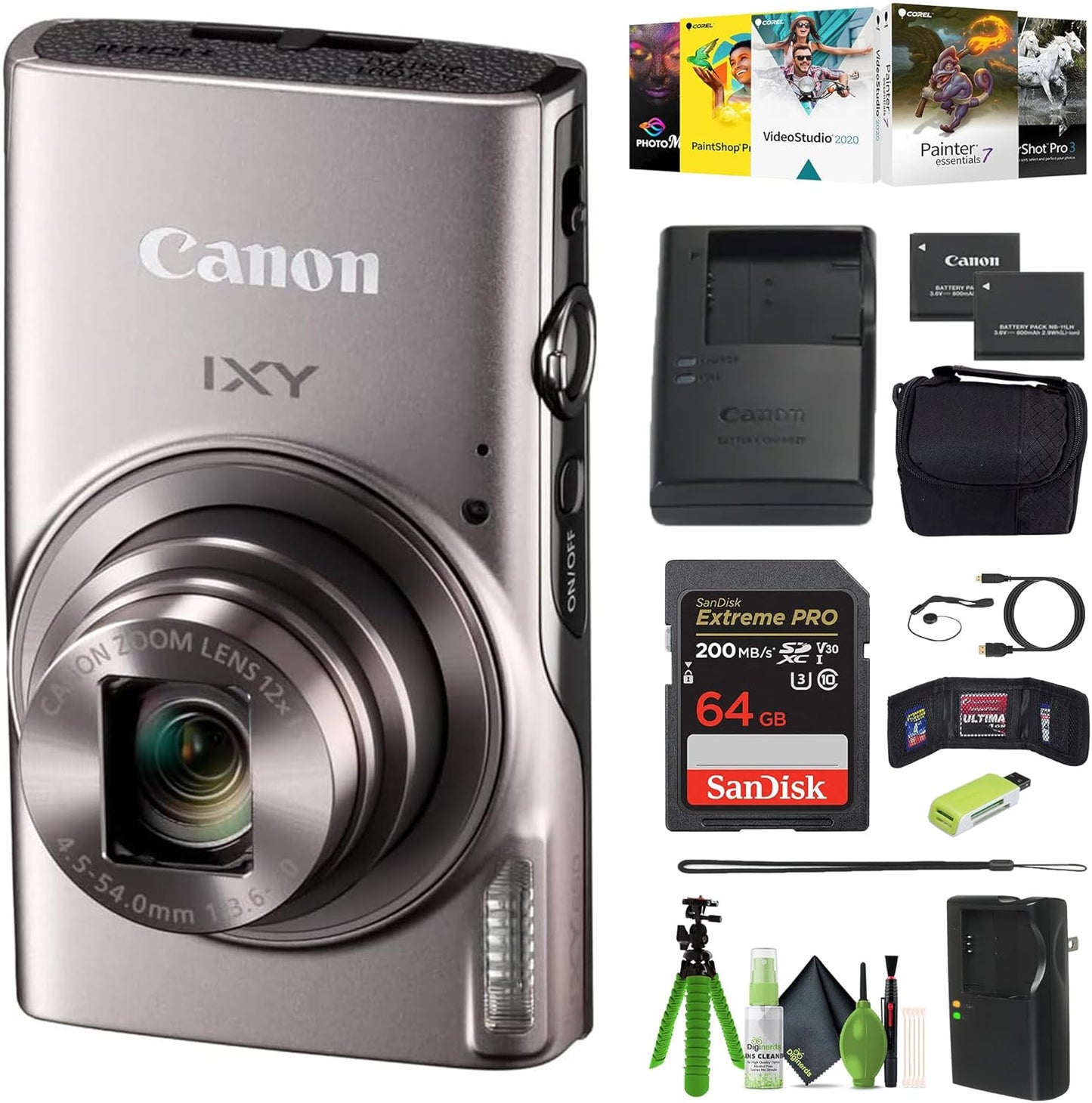 Canon PowerShot IXY 650 Compact Digital Camera with 12x Zoom