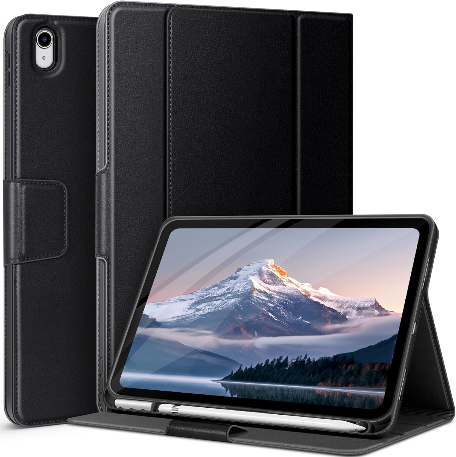 auaua Case for iPad 11th Gen with Pencil Holder and Multi-Stand