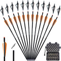 20 22 Inch Crossbow Bolts and Broadheads Set - Beginner Hunting Pack