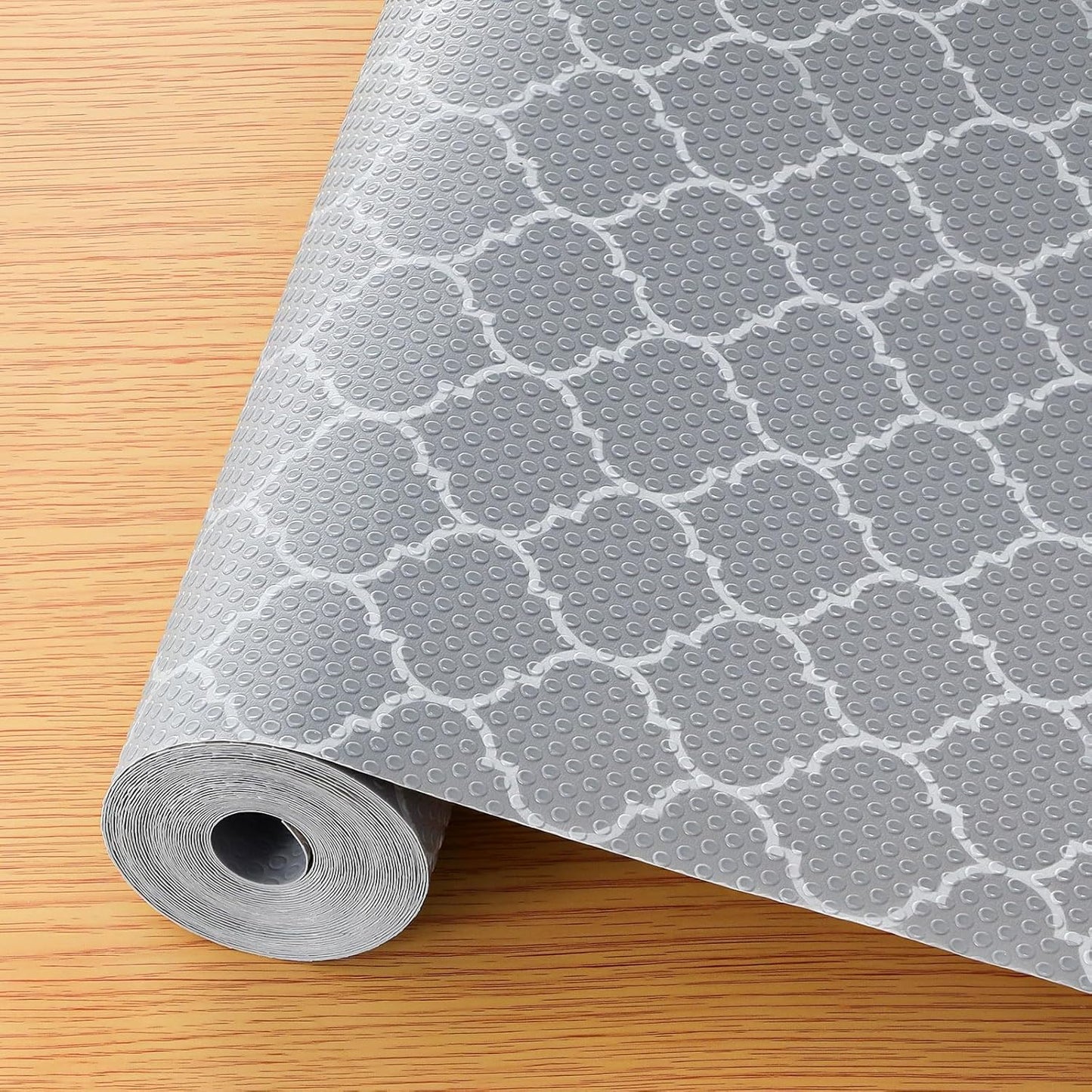Non-Adhesive Waterproof Shelf Liner for Kitchen Cabinets