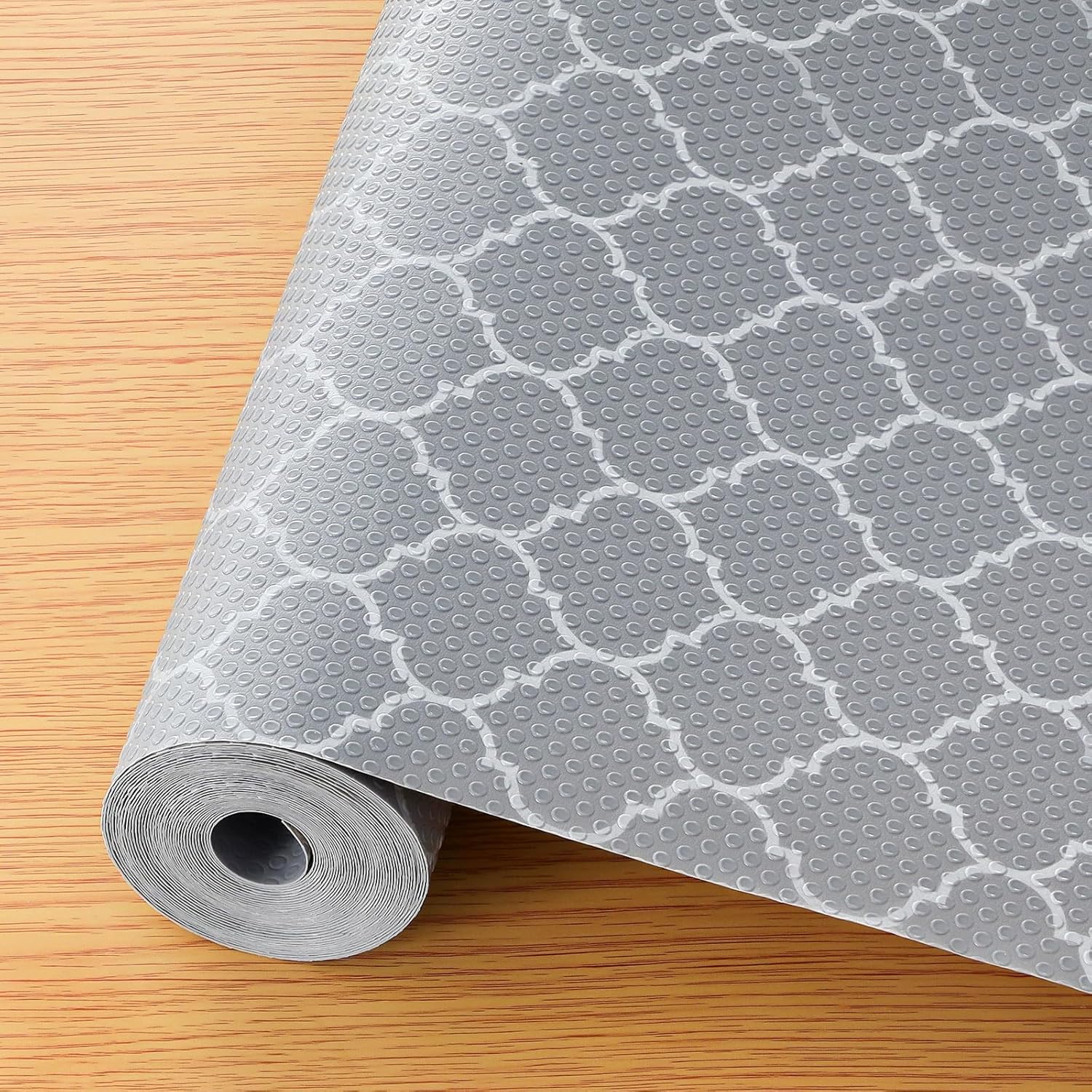 Non-Adhesive Waterproof Shelf Liner for Kitchen Cabinets
