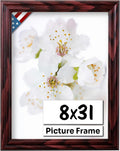 Cherry 8x31 Picture Frame.75 in Wide - Classic Cherry Wall Frame