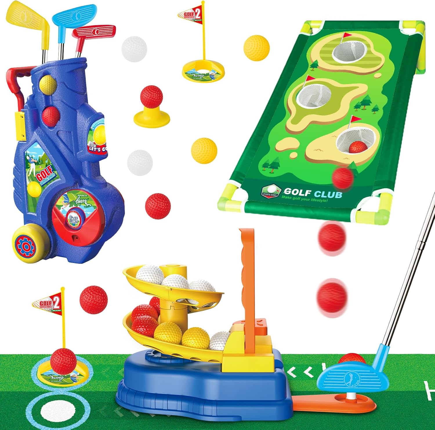 Qutumill Toddler Golf Set - Ultimate Mini Golf Fun!
