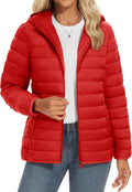 YUCOLEN Women's Puffer Jacket with Hood - Lightweight Water