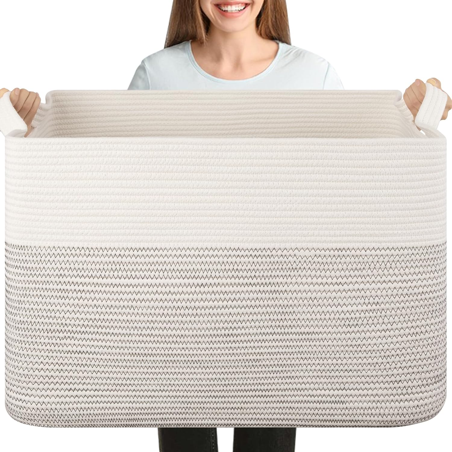 XXXL Large Blanket Basket for Living Room Storage Solutions