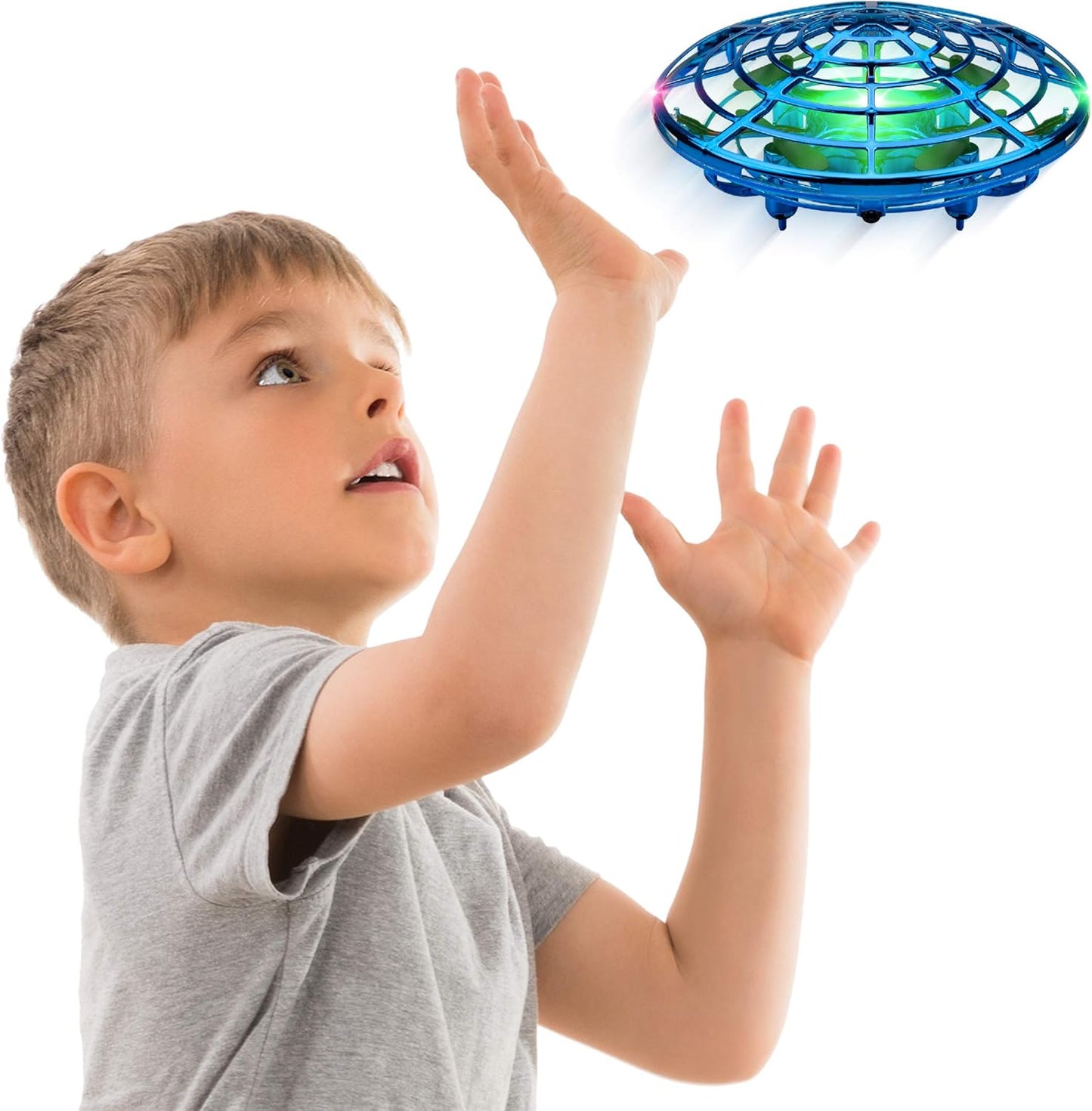 Hands-Free Motion Sensor Drone - LED Rechargeable UFO Toy