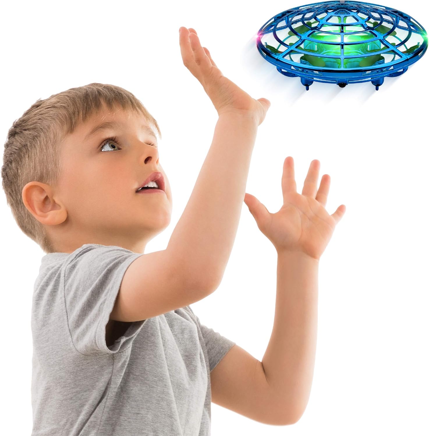 Hands-Free Motion Sensor Drone - LED Rechargeable UFO Toy