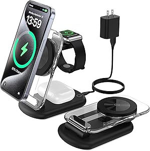 3 in 1 Wireless Charging Station for Mag-Safe Devices