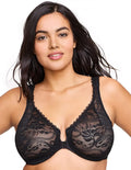Wonderwire Lace Front-Closure Underwire Bra - Comfortable & Sexy